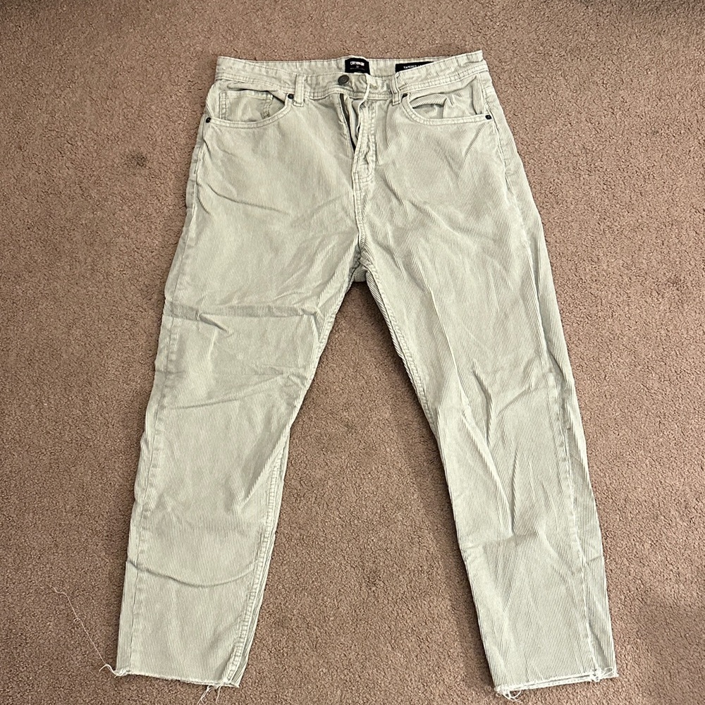 Cotton On Men's Light Green Cords